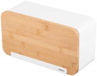 Хлібниця ARDESTO Midori 33х13х18см, метал, бамбук, білий