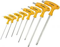 Ключі шестигранні TOPEX, Т-подібне руків'я, CrV, 2-10мм, набір 8шт