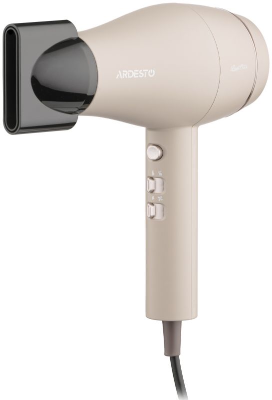 Фен ARDESTO Pearl Cream HD-Y700PERL, 1800-2000Вт, 2 швидкості, 3 темп.режими, бежевий