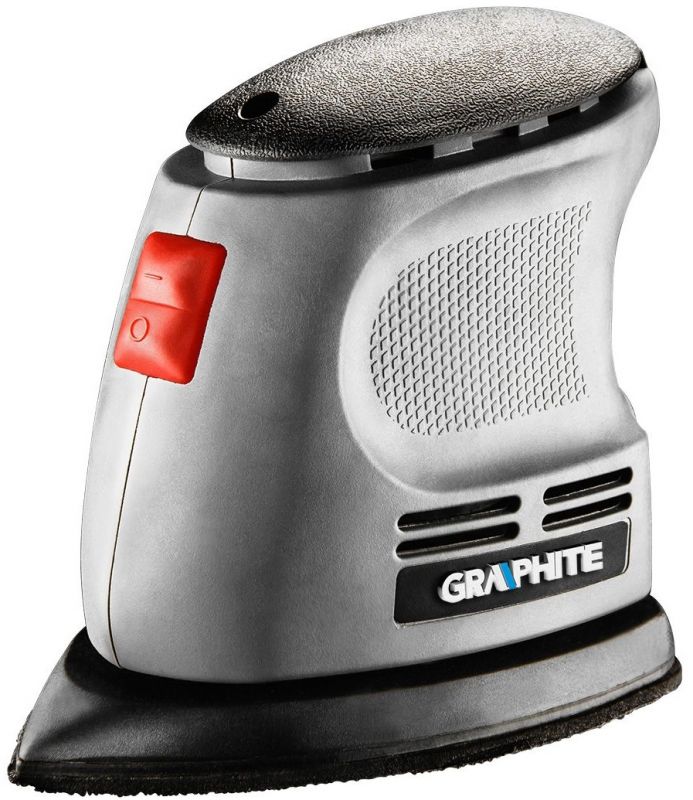 Шліфмашина вібраційна GRAPHITE Delta 105Вт платформа 140х140х97 24000кол/хв 0.87кг