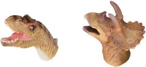 Ігровий набір Same Toy Пальчиковий театр Тиранозавр та Трицератопс, 2шт