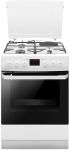 Плита Hansa з комбі. вар. поверхнею, 60х60см, 62л, емаль, газ контр., дисплей, білий
