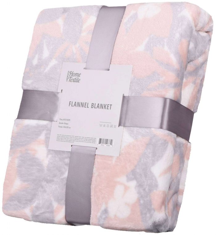 Плед Ardesto Flannel, 160х200см, 100% поліестер, флора