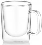 Набір чашок з ручками і подвійними стінками ARDESTO, 270мл, 2шт, боросилікатне скло, прозорий