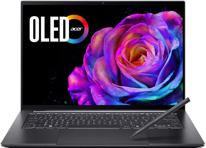 Ноутбук Acer Swift X 14 SFX14-73G 14.5" 2.8K OLED, Intel U7-255H, 16GB, F1TB, NVD5050-8, Win11, сірий
