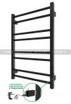 Рушникосушка ARDESTO електрична  Square-TR K, 770x530х80мм, таймер-регулятор, сталь, чорний матовий