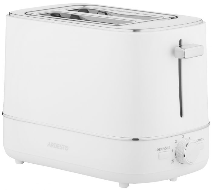 Тостер Ardesto T-F450W, 800Вт, пластик, 2 слоти, білий