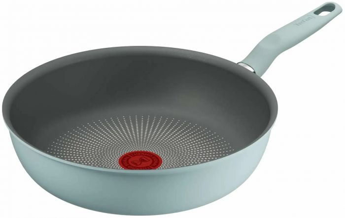 Сковорода ВОК Tefal Halo EUCALYPTUS, 26см, алюміній, бакеліт, сірий