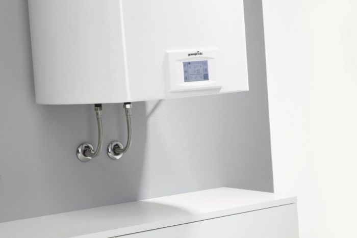 Водонагрівач електр. Gorenje слім OGB, 80л, 2кВт, сухий тен, електр. кер-ння, B, білий