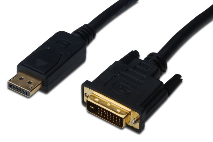 Кабель DisplayPort > DVI-D (M/M) DIGITUS, 2м, чорний