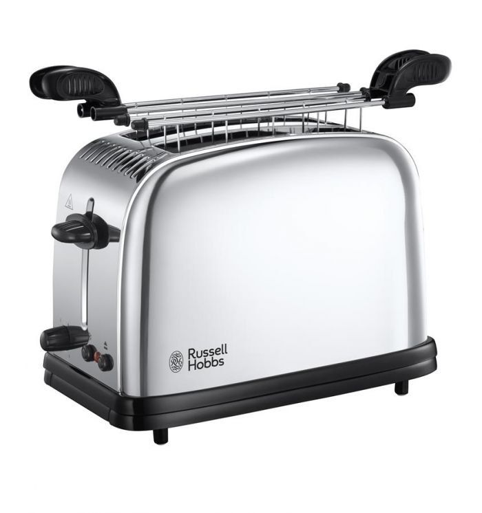 Тостер Russell Hobbs Chester 1200Вт, метал, сріблястий