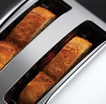 Тостер Russell Hobbs Chester 1200Вт, метал, сріблястий