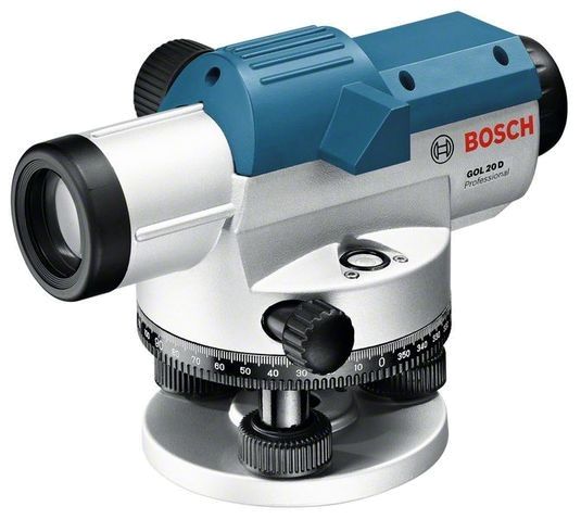 Нівелір оптичний Bosch GOL 20D, до 60м, ±3.0мм/30м, зум х20, 1.5кг