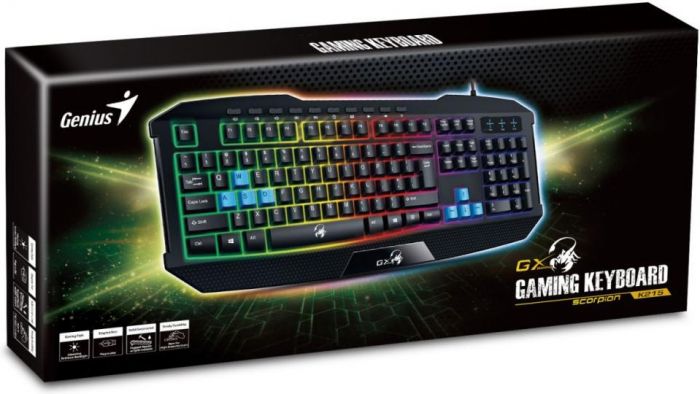 Клавіатура мембранна Genius Scorpion K-215, 114key, USB-A,  чорний