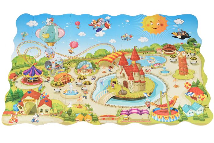 Пазл-розмальовка Same Toy Парк розваг 50ел