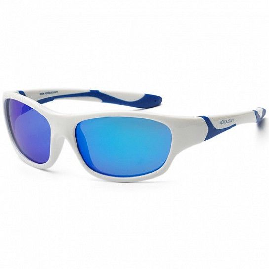 Дитячі сонцезахисні окуляри Koolsun Sport, 6-12р, біло-блакитний Дитячі сонцезахисні окуляри Koolsun Sport, 6-12р, біло-блакитний