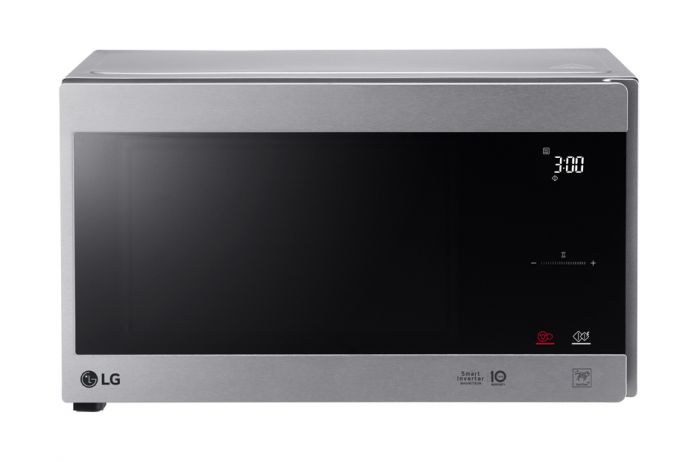 Мікрохвильова піч LG, 25л, електрон. керування, 1000Вт, гриль, дисплей, сріблястий