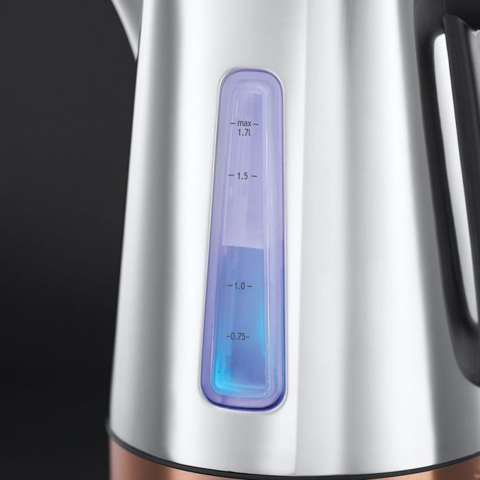 Електрочайник Russell Hobbs Luna 1.7л, метал, сріблясто-бронзовий