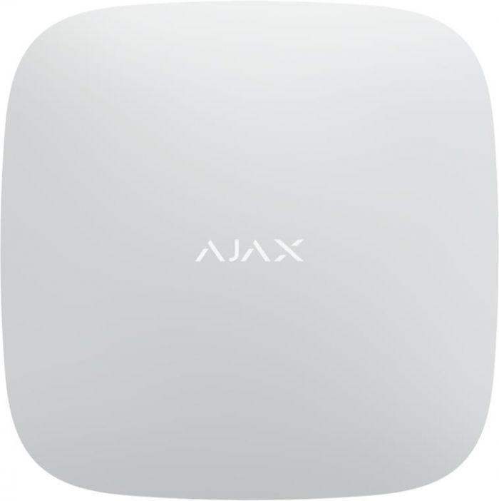 Інтелектуальна централь Ajax Hub, gsm, ethernet, jeweller, бездротова, білий