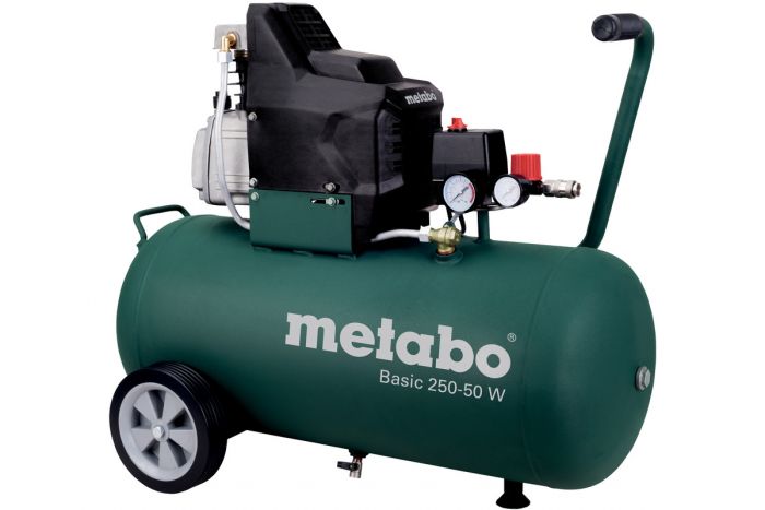 Компресор повітряний Metabo Basic 250-50 W, 1500Вт, 50л, 110л/хв, 8бар