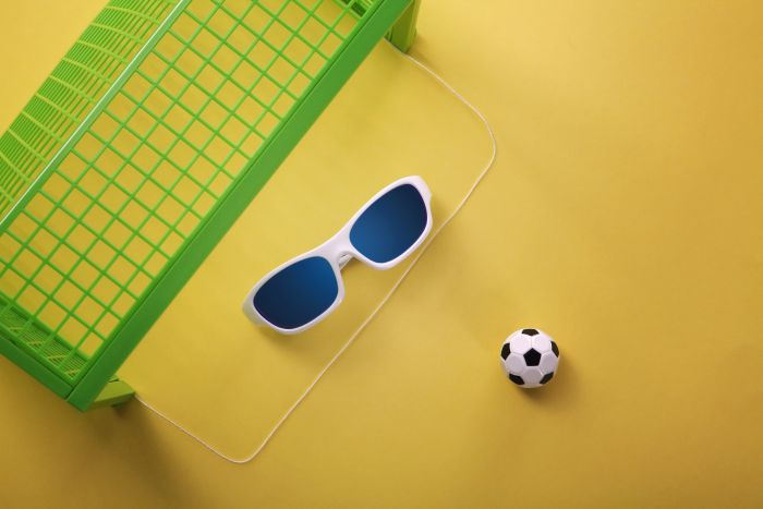 Дитячі сонцезахисні окуляри Koolsun Sport, 6-12р, біло-блакитний Дитячі сонцезахисні окуляри Koolsun Sport, 6-12р, біло-блакитний