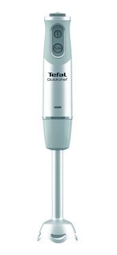 Блендер Tefal заглибний Quickchef Quartzite, 1000Вт, 8в1, чаша-800мл, чопер-500мл, спиралайзер, турборежим, сіро-чорний