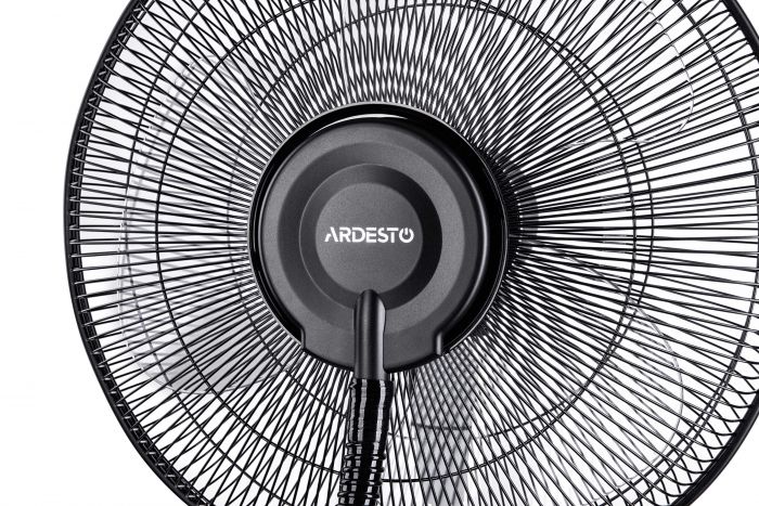 Вентилятор ARDESTO підлоговий, 47см, 100Вт, пульт ДК, дисплей, зі зволоженням, чорно-сірий