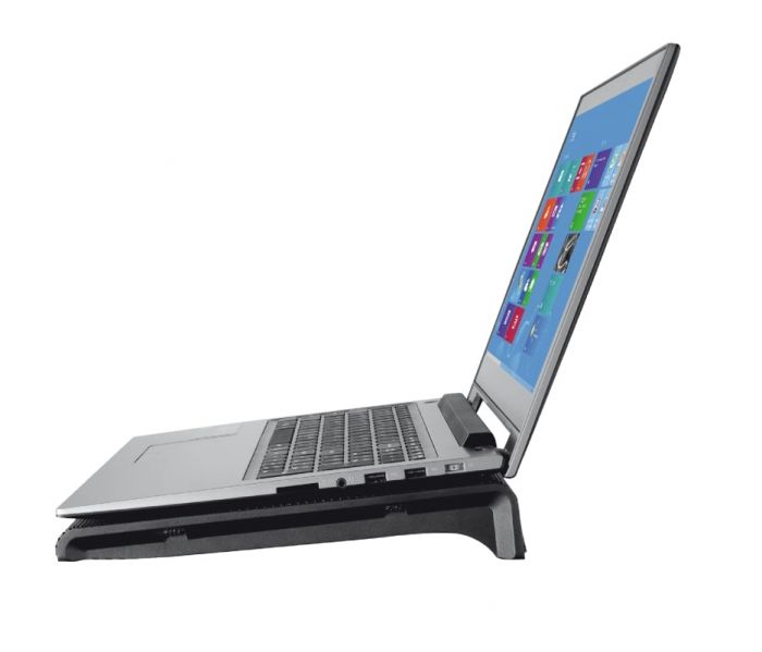 Підставка для ноутбука Trust Azul, до 17.3", 2xUSB-A, BLUE LED, чорний