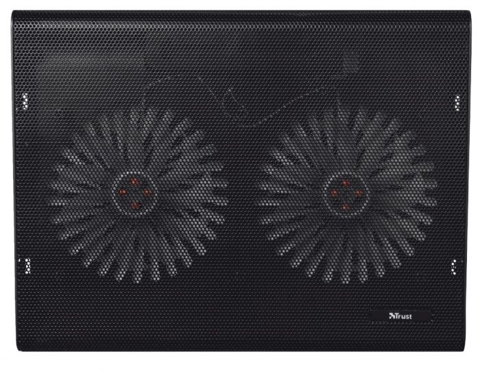 Підставка для ноутбука Trust Azul, до 17.3", 2xUSB-A, BLUE LED, чорний