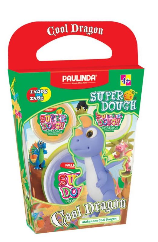 Маса для ліплення Paulinda Super Dough Cool Dragon Дракон фіолетовий