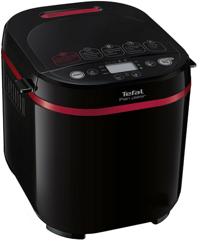 Хлібопічка Tefal PainPlaisir 650Вт, програм-1, макс.ваго -1кг, форма-прямокутник, пластик, чорний