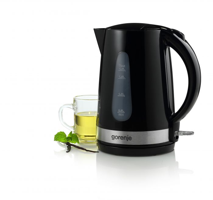 Електрочайник Gorenje, 1,7л, пластик, чорний