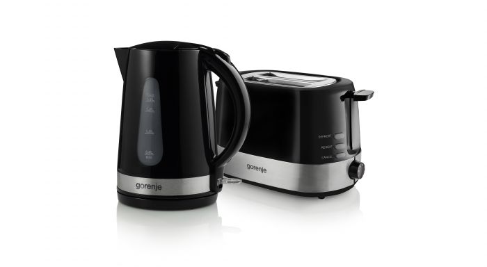 Електрочайник Gorenje, 1,7л, пластик, чорний