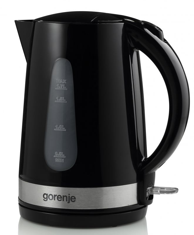 Електрочайник Gorenje, 1,7л, пластик, чорний
