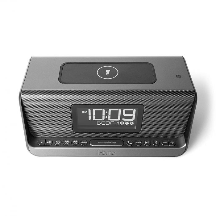 Акустична док-станція iHome IBN350G, Qi Wireless Charging, BT, NFC, USB, Aux Mic