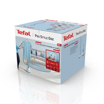 Відпарювач Tefal вертикальний Pro Style One, 1800Вт, 1500мл, постійна пара - 37гр, нерж. сталь, біло-голубий