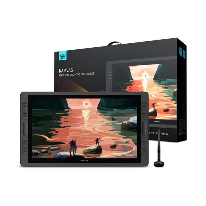 Графічний монітор Huion 21,5" Kamvas Pro 22, DP/USB-А/HDMI, чорний