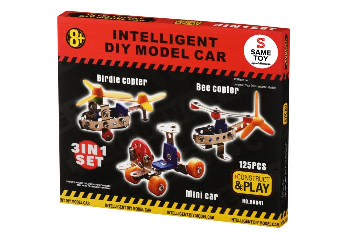 Конструктор металевий Same Toy Inteligent DIY Model Car 3в1 125ел