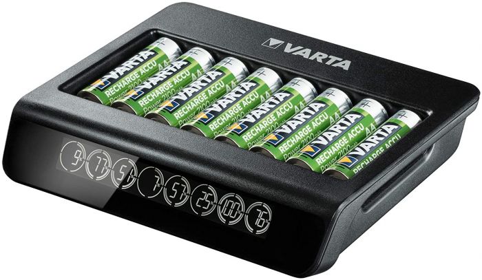 Зарядний пристрій Varta LCD Multi Charger PLUS АА/АААх8 Зарядний пристрій Varta LCD Multi Charger PLUS АА/АААх8