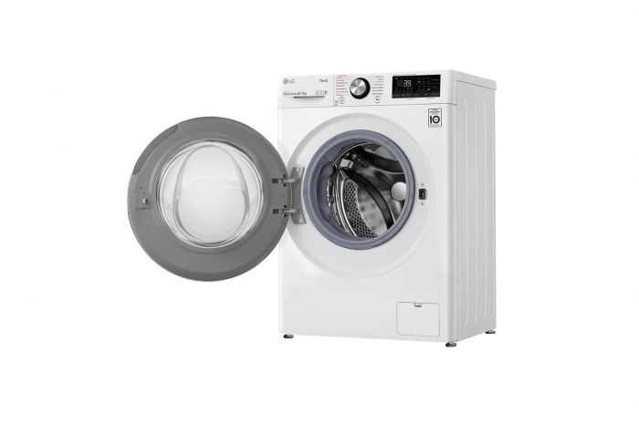 Прально-сушильна машина LG фронтальна, 8.5(5)кг, 1200, А, 47см, дисплей, пара, інвертор, білий