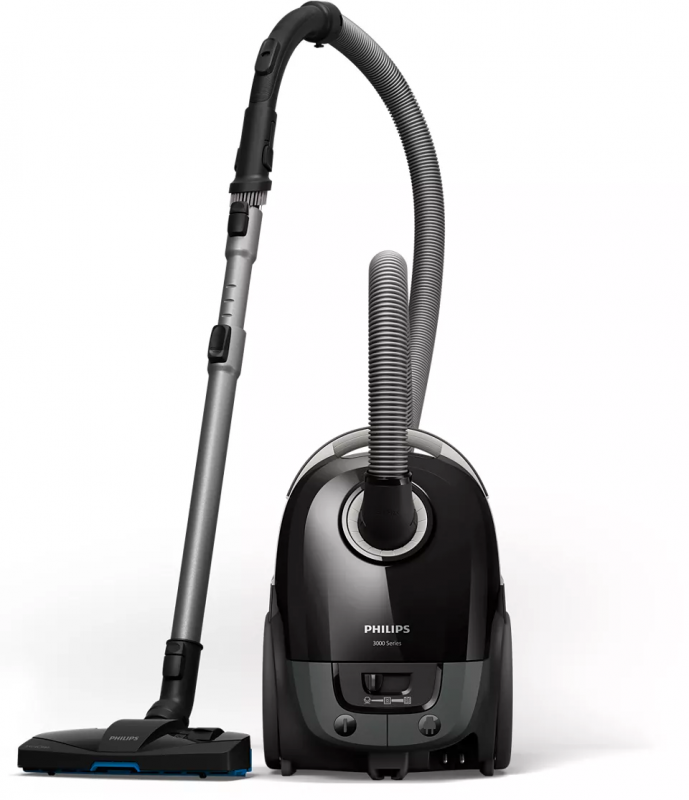 Пилосос Philips мішковий 3000 series, 900Вт, 3л, НЕРА, чорний