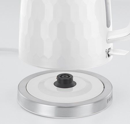 Електрочайник Russell Hobbs Honeycomb 1.7л, пластик, білий