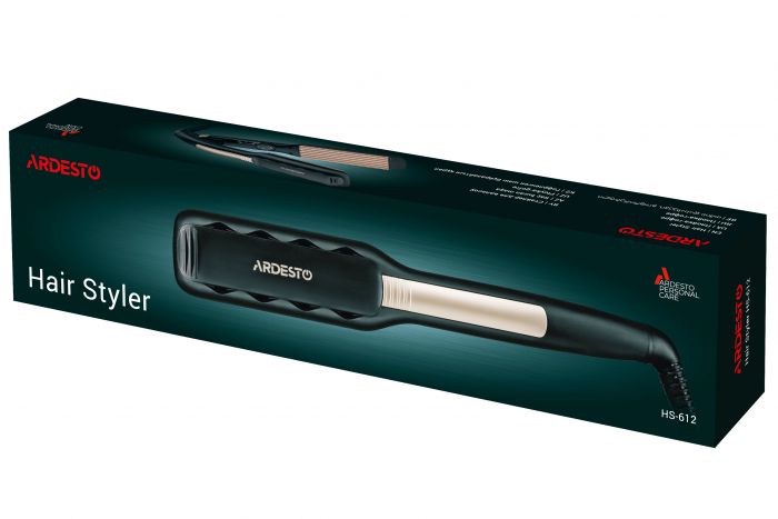 Плойка-гофре Ardesto HS-612, 65Вт, 110-215C, кераміка, чорний