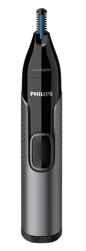 Тример Philips Series 3000, 1хАА, насадок-2, сталь, чорний