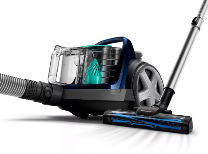 Пилосос Philips контейнерний 5000 series, 900Вт, конт пил -1,5л, НЕРА, турбощітка, синій