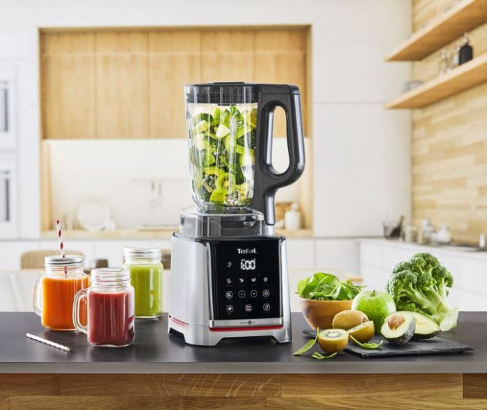Блендер Tefal стаціонарний InfinyMix + 1600Вт, чаша-1750мл, стакан 600мл, сріблясто-чорний