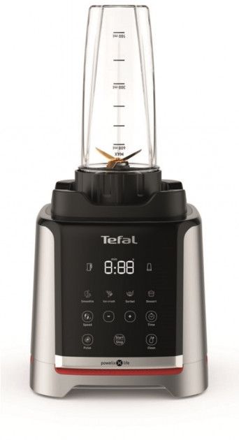 Блендер Tefal стаціонарний InfinyMix + 1600Вт, чаша-1750мл, стакан 600мл, сріблясто-чорний
