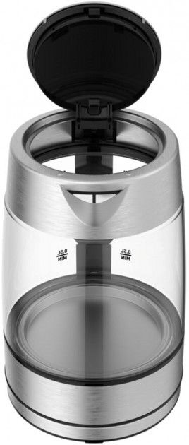 Електрочайник Tefal Glass Kettle 1.7л, скло, з підсвіткою, сріблясто-чорний