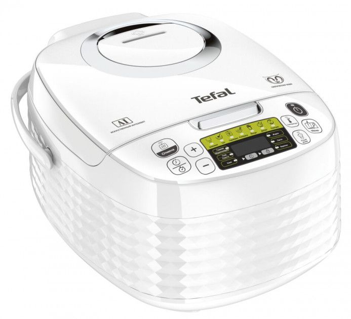 Мультиварка Tefal Spherical, 750Вт, чаша-5л, електронне керув., пластик, білий