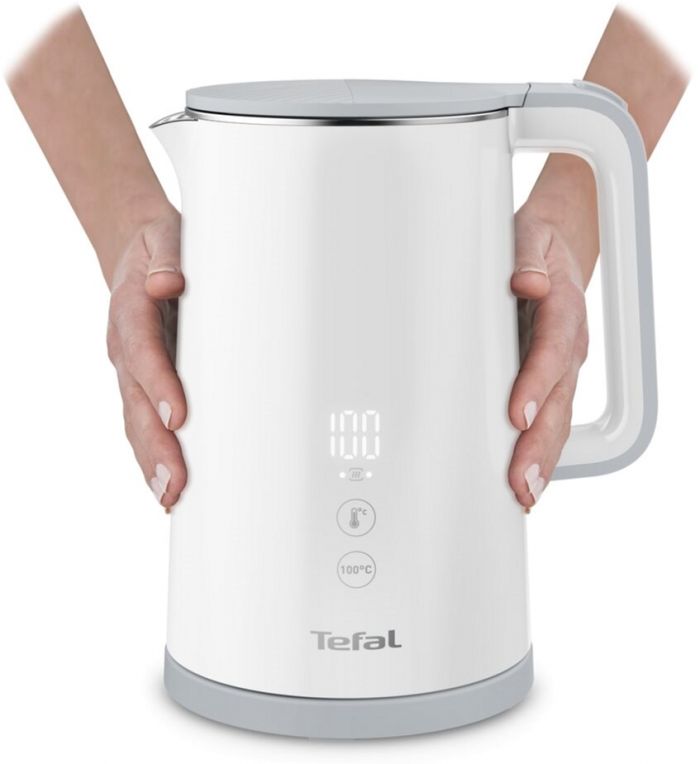 Електрочайник Tefal Sense kettle 1.7л, Strix, з подвійними стінками, 5 темп.реж, чорний